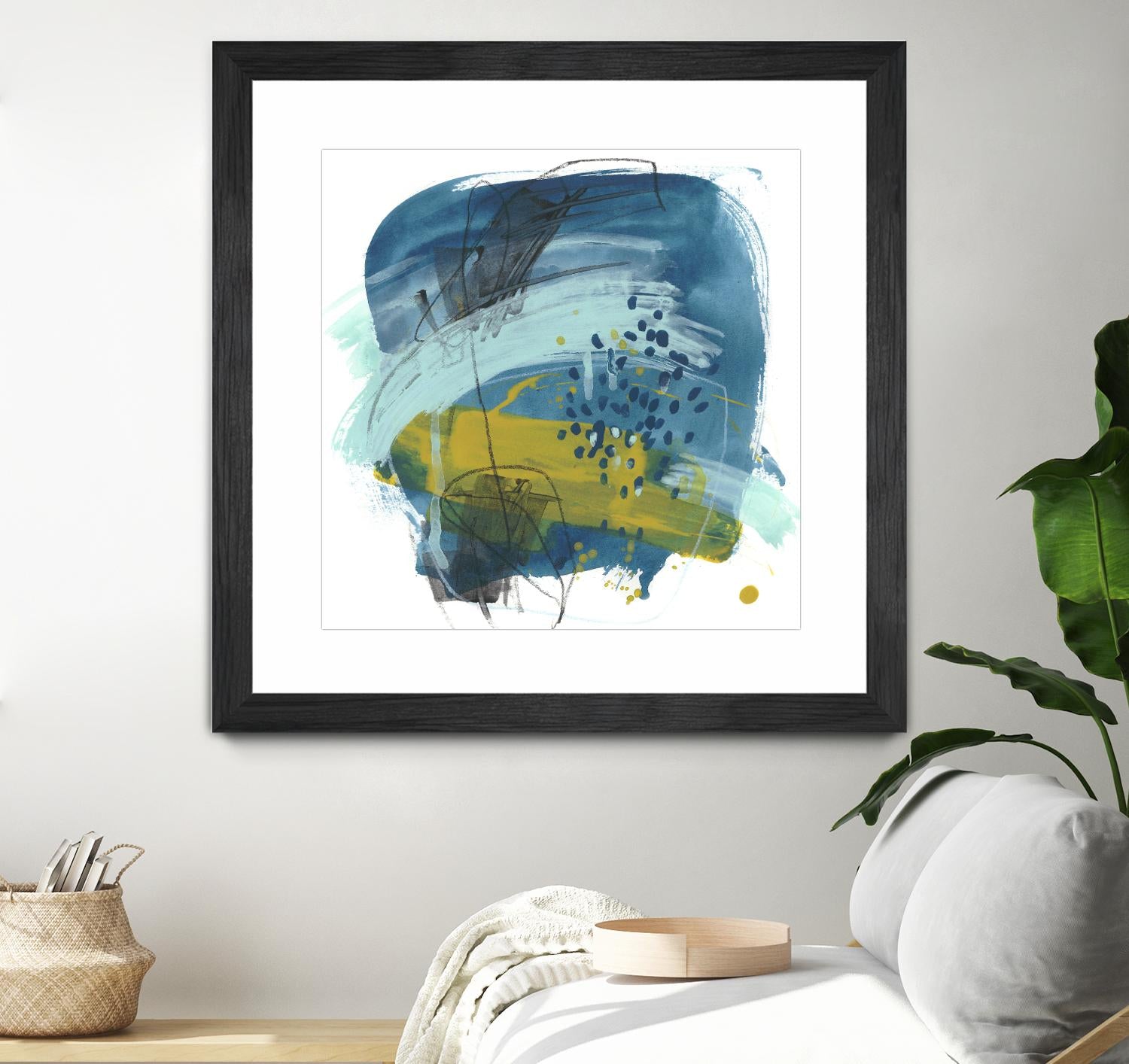 Intuitive Motion IV by June Erica Vess on GIANT ART - blue abstract