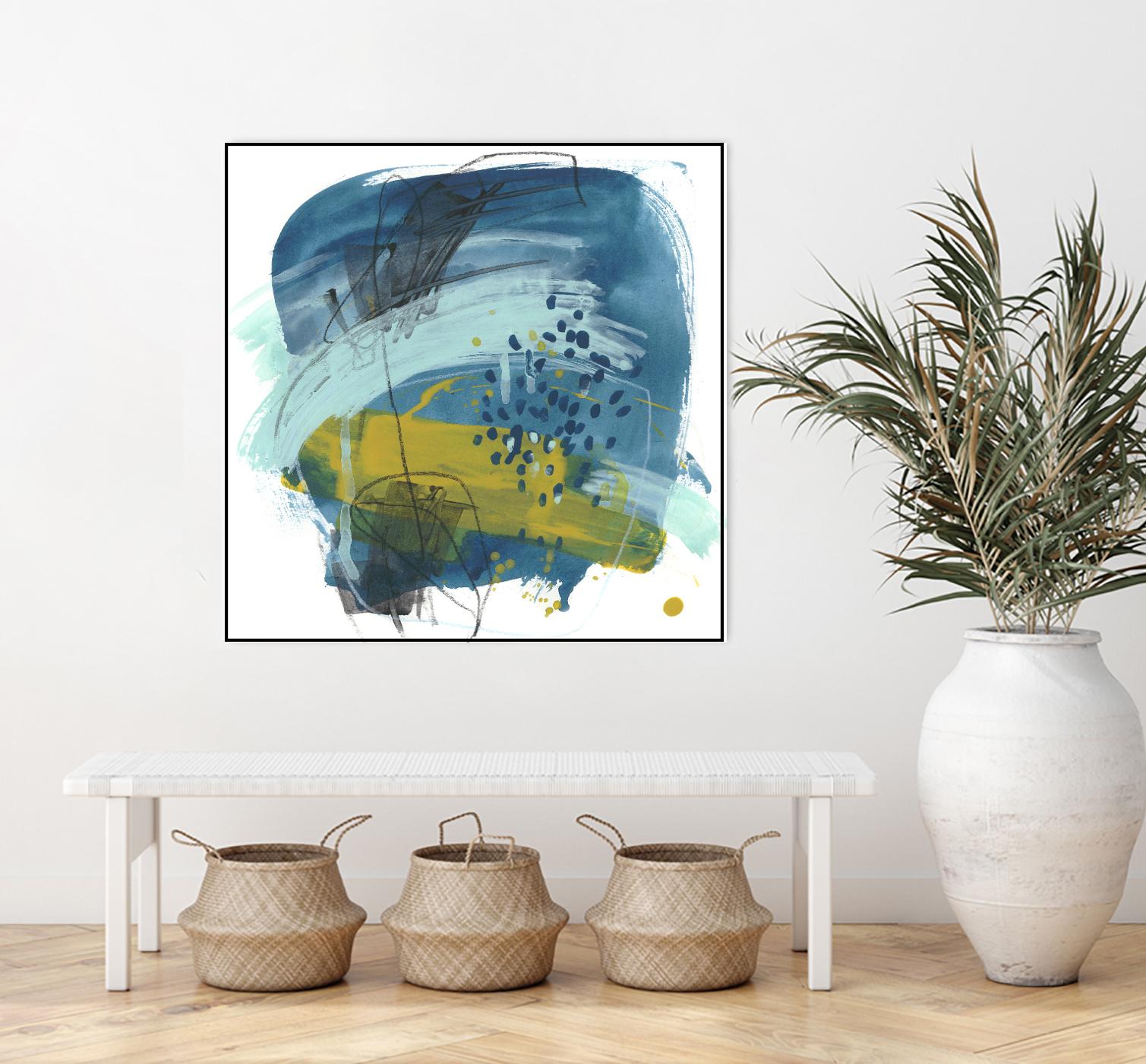 Intuitive Motion IV by June Erica Vess on GIANT ART - blue abstract