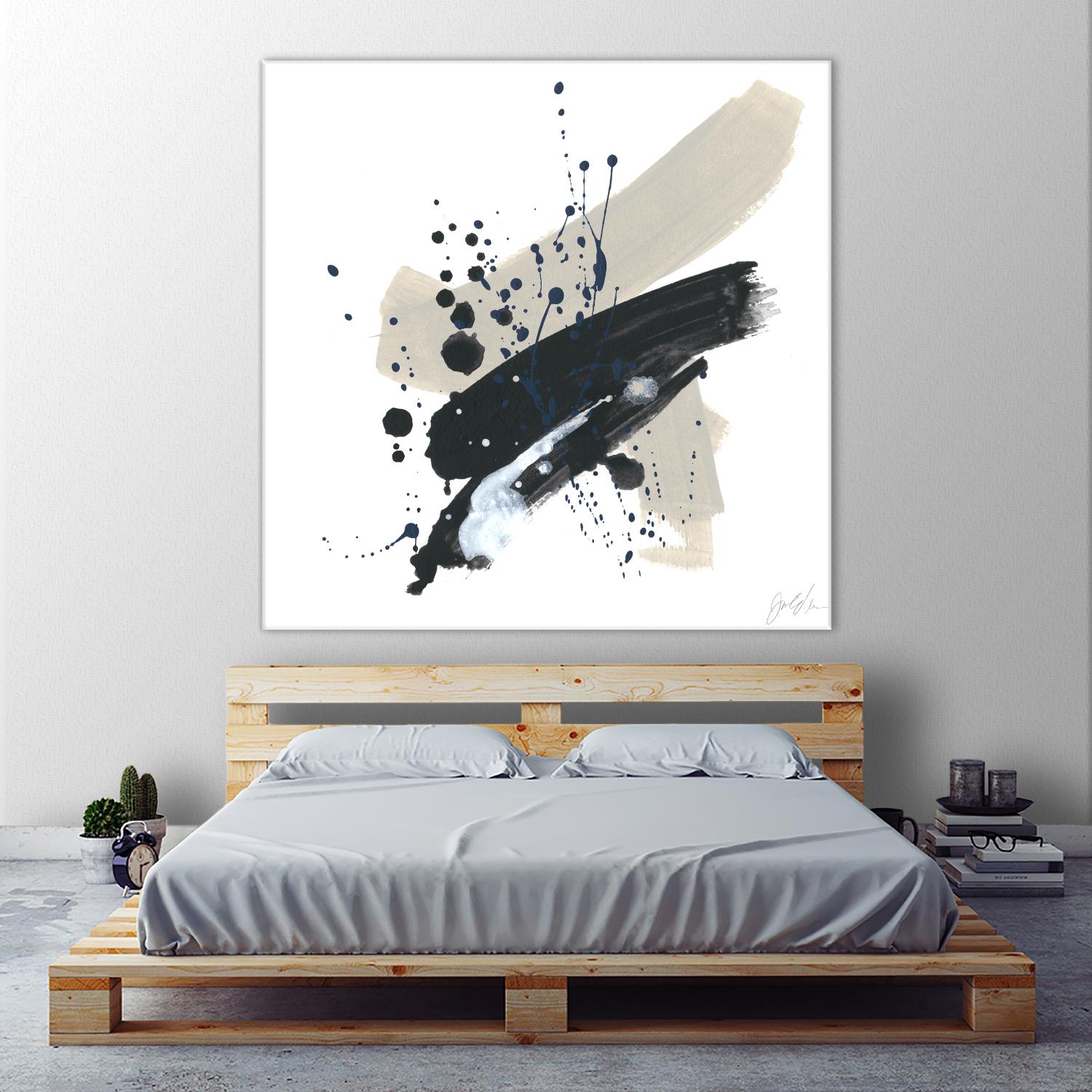 Kanji II by June Erica Vess on GIANT ART - blue abstract