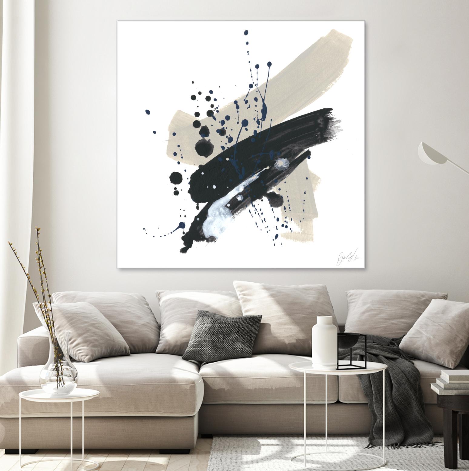 Kanji II by June Erica Vess on GIANT ART - blue abstract