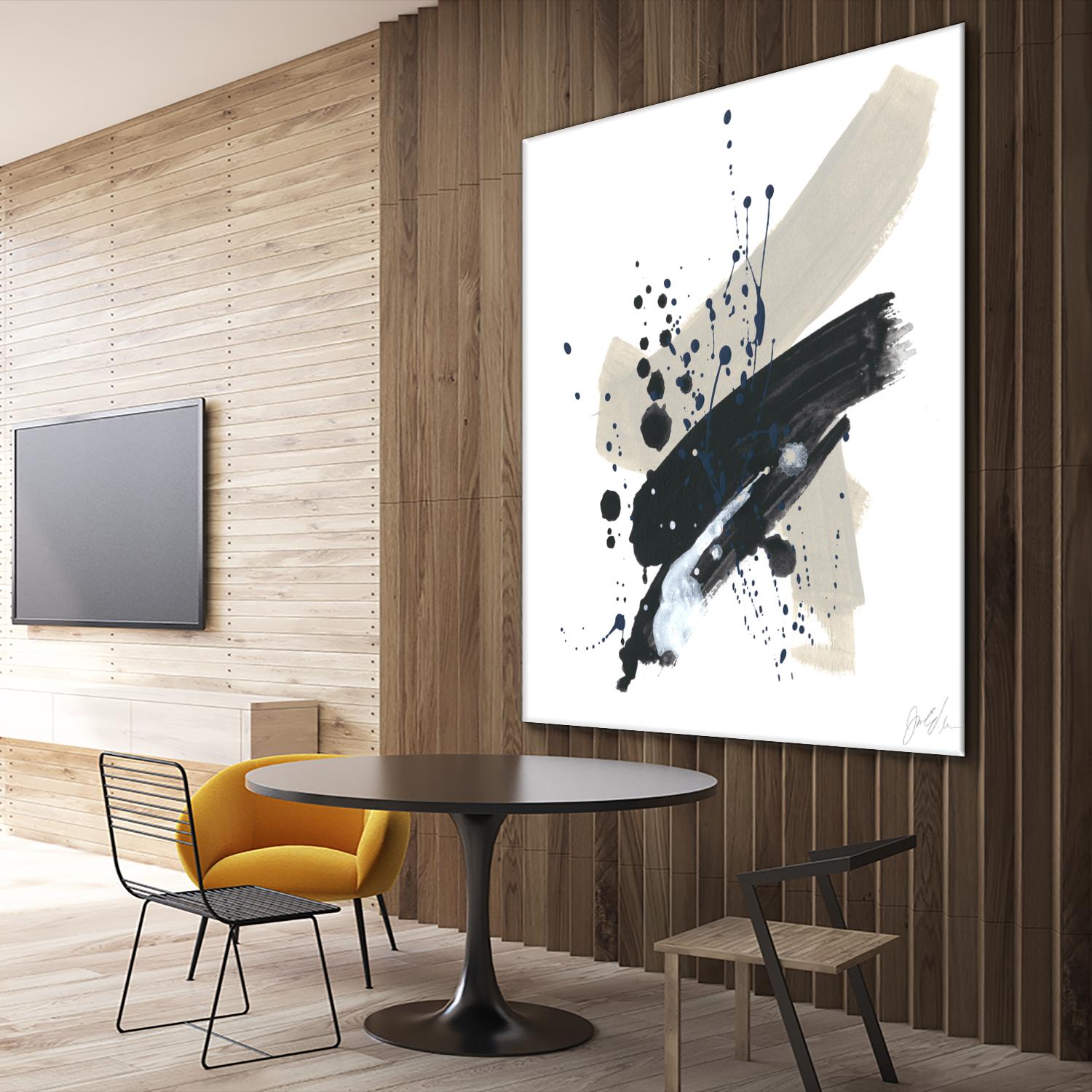 Kanji II by June Erica Vess on GIANT ART - blue abstract