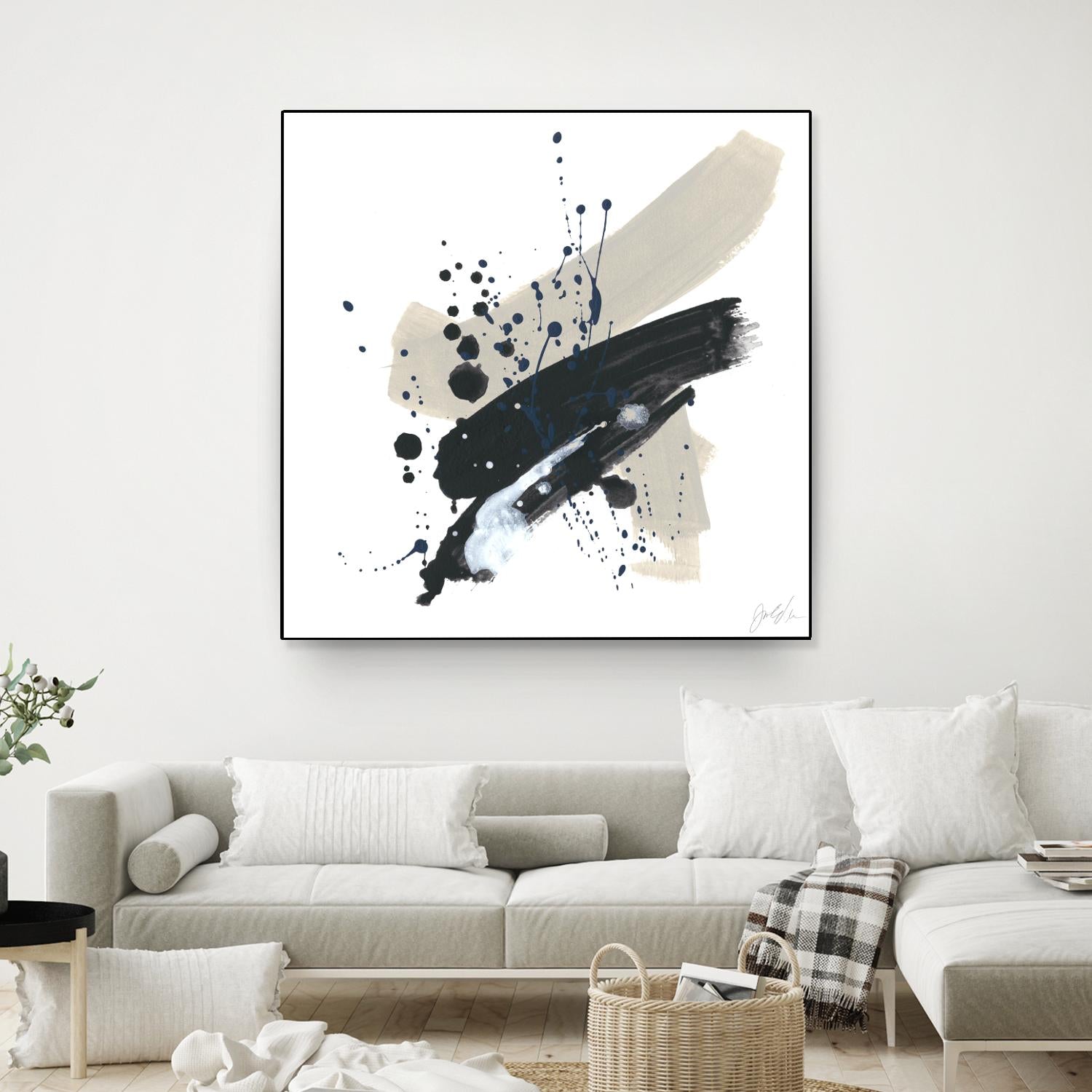 Kanji II by June Erica Vess on GIANT ART - blue abstract