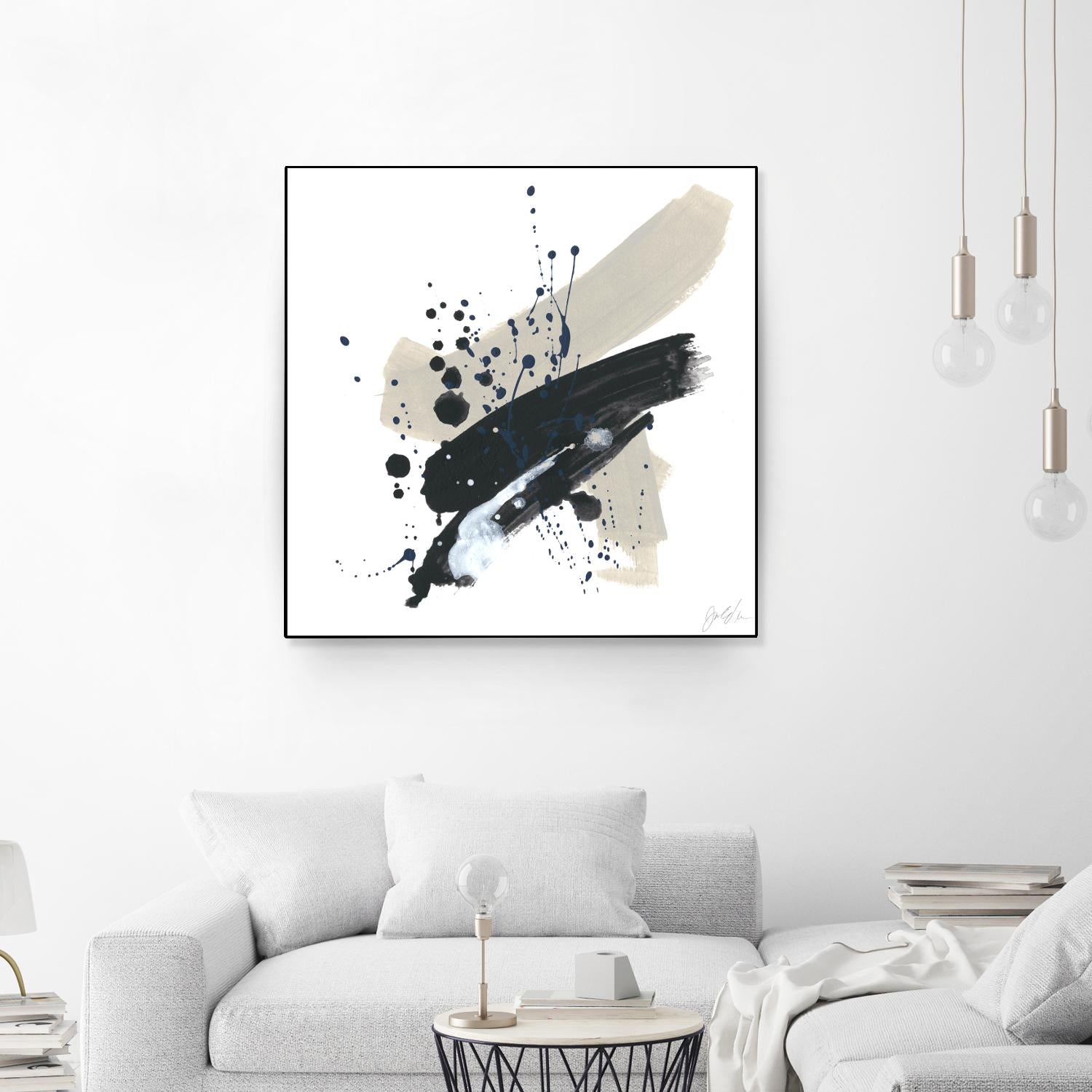 Kanji II by June Erica Vess on GIANT ART - blue abstract