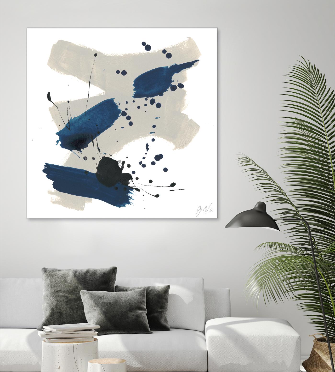 Kanji III by June Erica Vess on GIANT ART - blue abstract