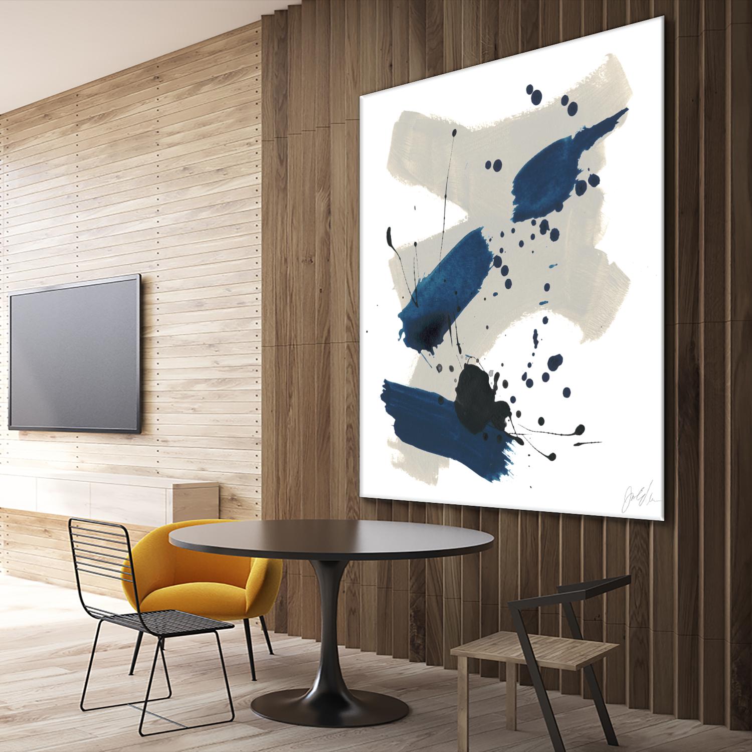 Kanji III by June Erica Vess on GIANT ART - blue abstract