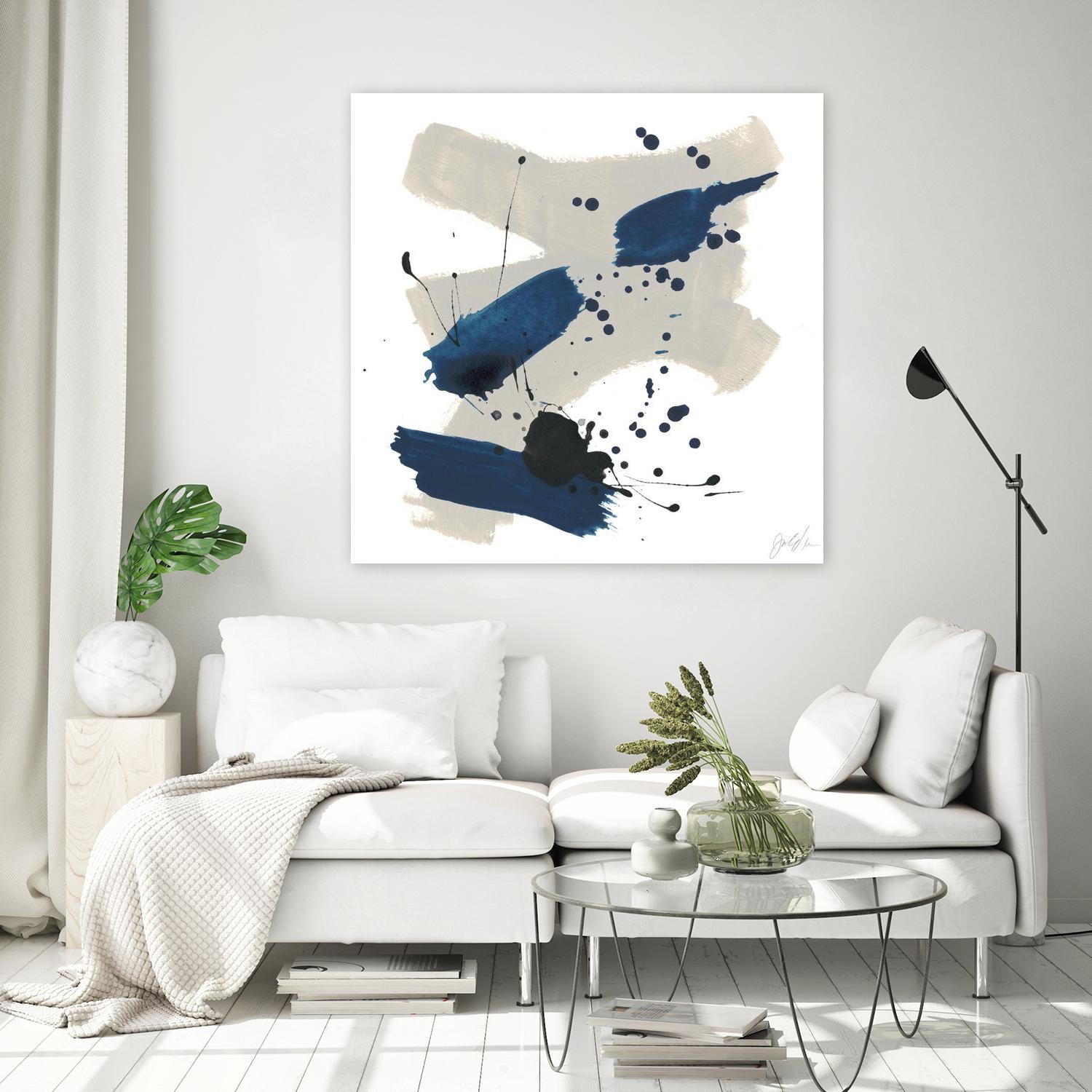 Kanji III by June Erica Vess on GIANT ART - blue abstract