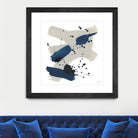 Kanji III by June Erica Vess on GIANT ART - blue abstract