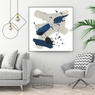 Kanji III by June Erica Vess on GIANT ART - blue abstract