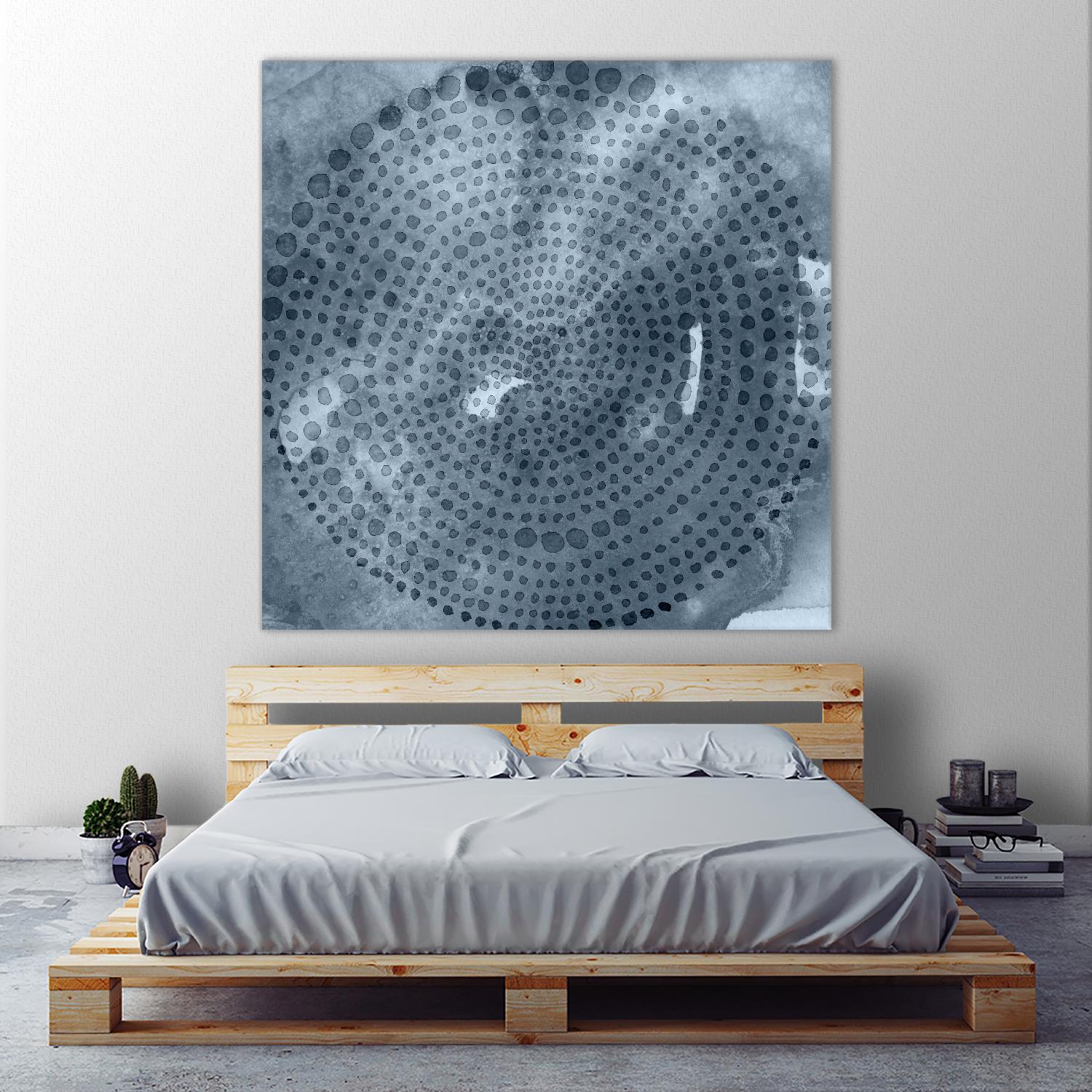 Indigo Wheel II by Chariklia Zarris on GIANT ART - blue abstract