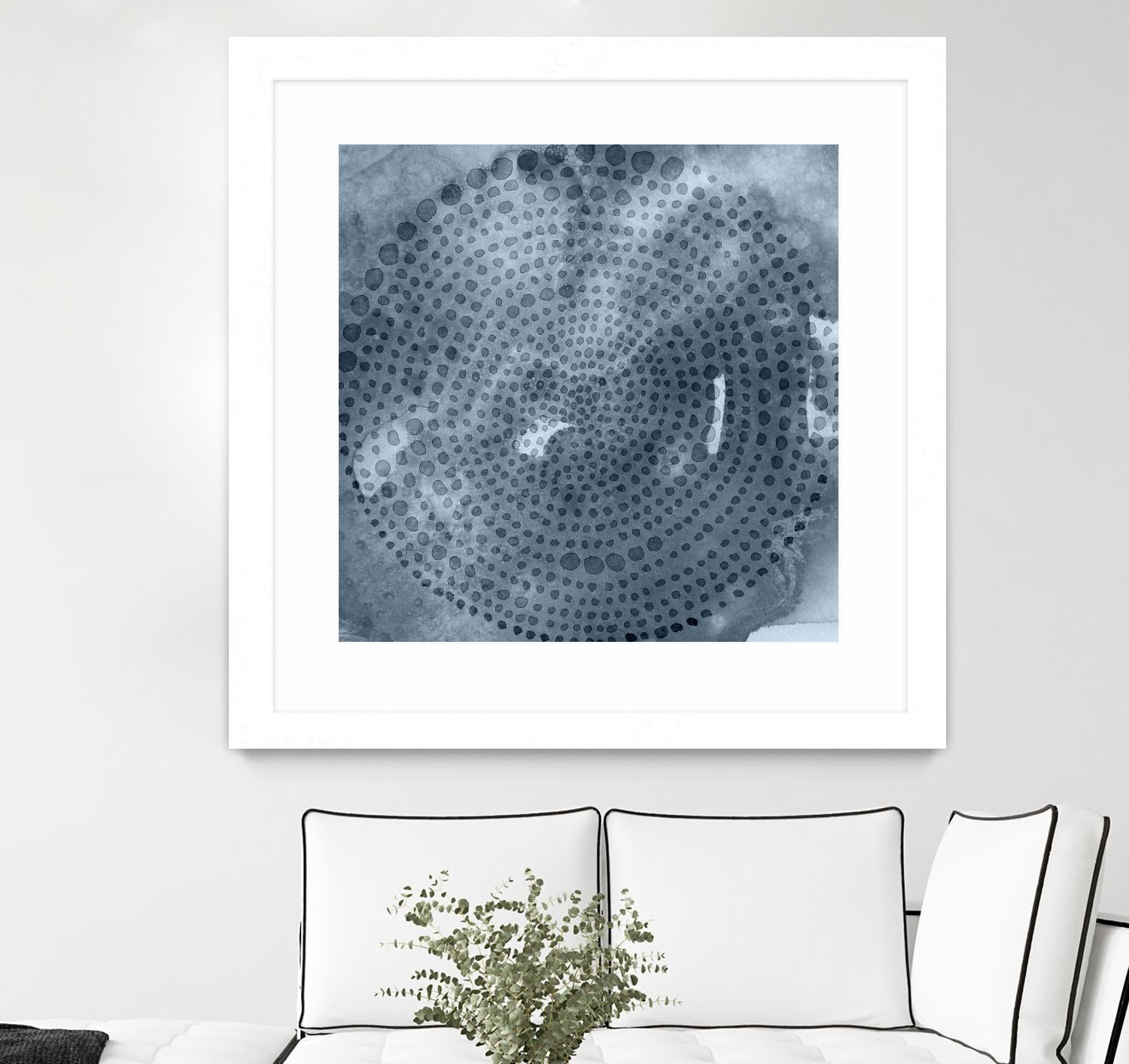 Indigo Wheel II by Chariklia Zarris on GIANT ART - blue abstract