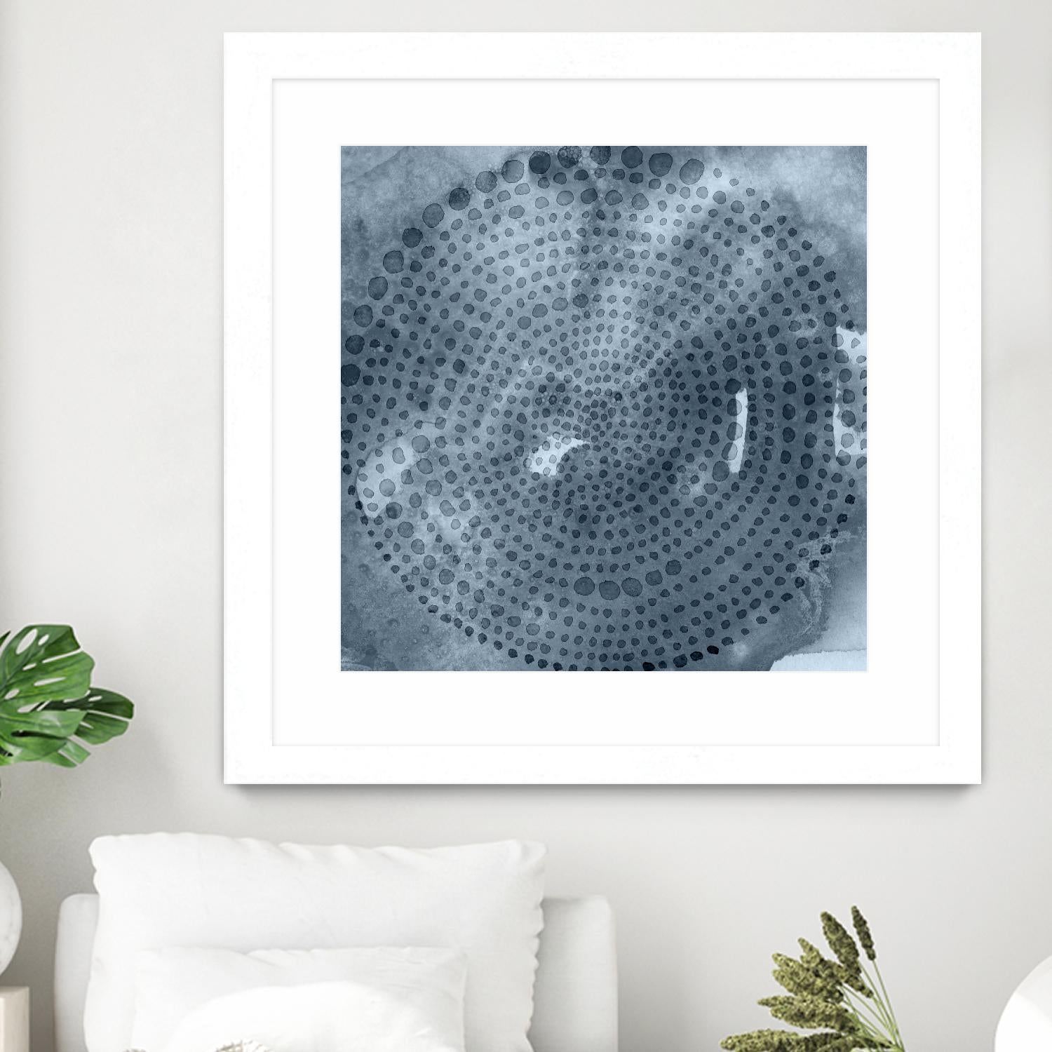 Indigo Wheel II by Chariklia Zarris on GIANT ART - blue abstract