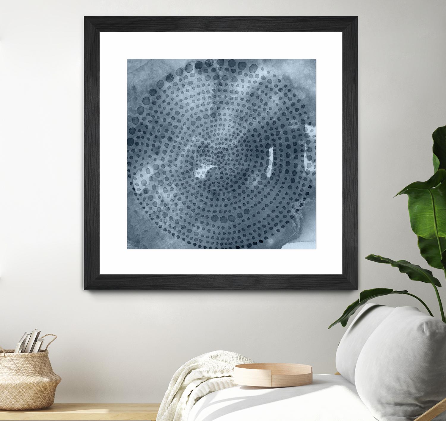 Indigo Wheel II by Chariklia Zarris on GIANT ART - blue abstract