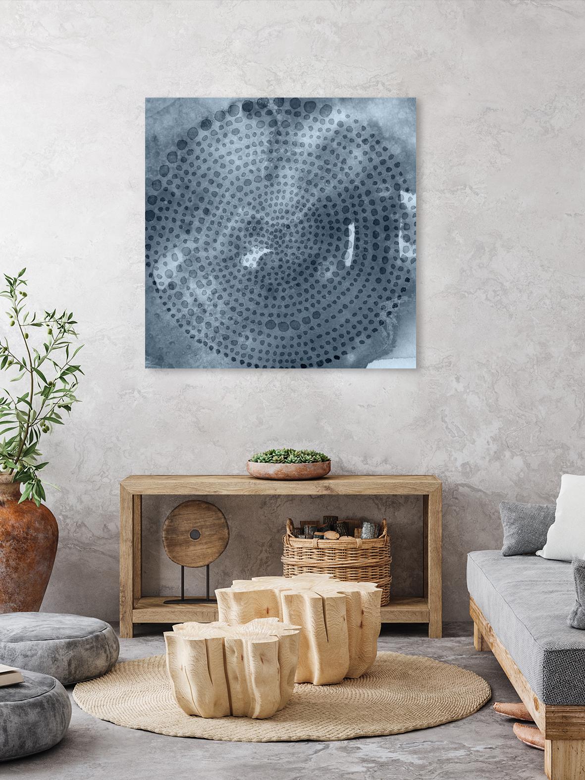 Indigo Wheel II by Chariklia Zarris on GIANT ART - blue abstract