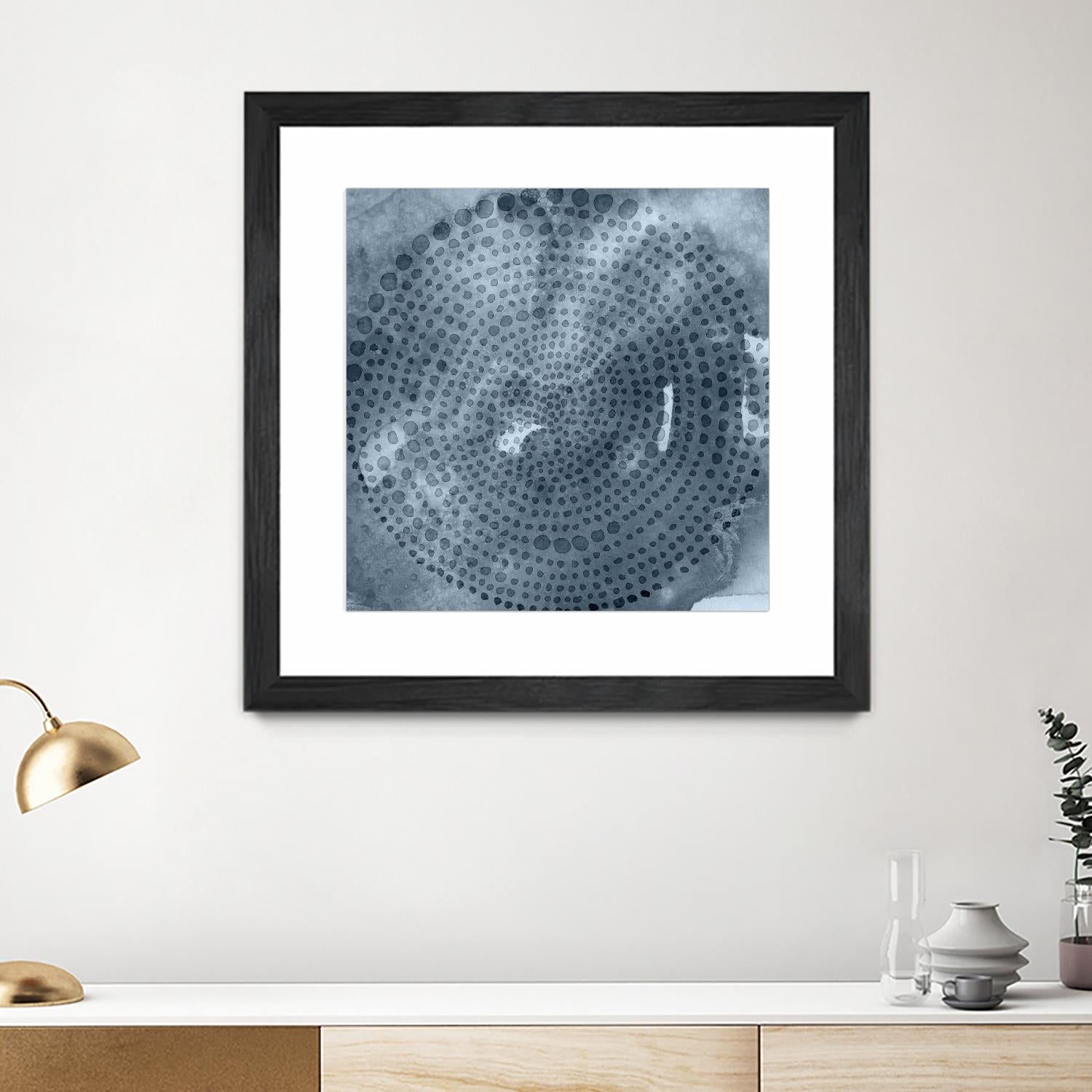 Indigo Wheel II by Chariklia Zarris on GIANT ART - blue abstract