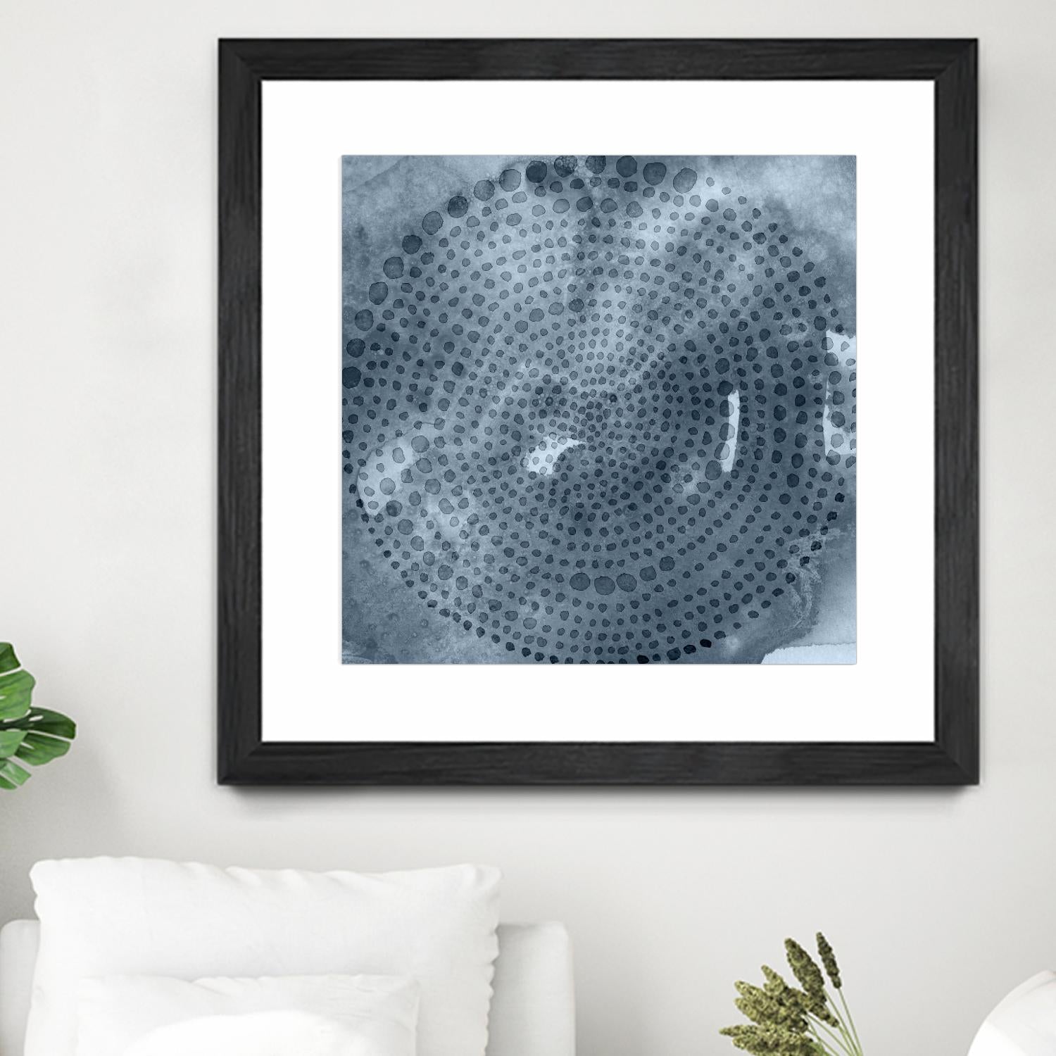 Indigo Wheel II by Chariklia Zarris on GIANT ART - blue abstract
