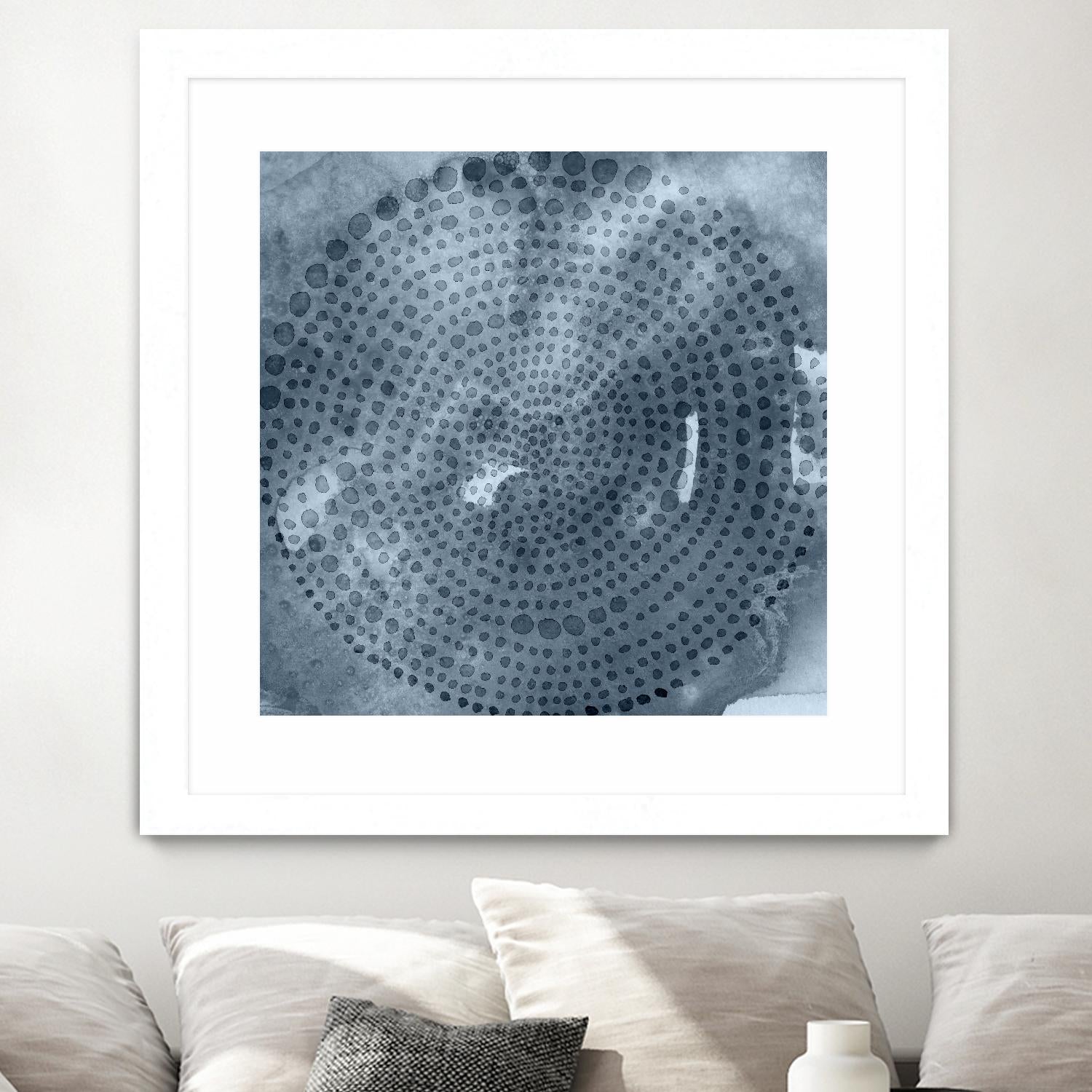Indigo Wheel II by Chariklia Zarris on GIANT ART - blue abstract