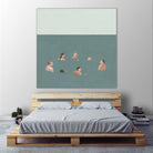 The Swimmers I by Emma Scarvey on GIANT ART - green tropical