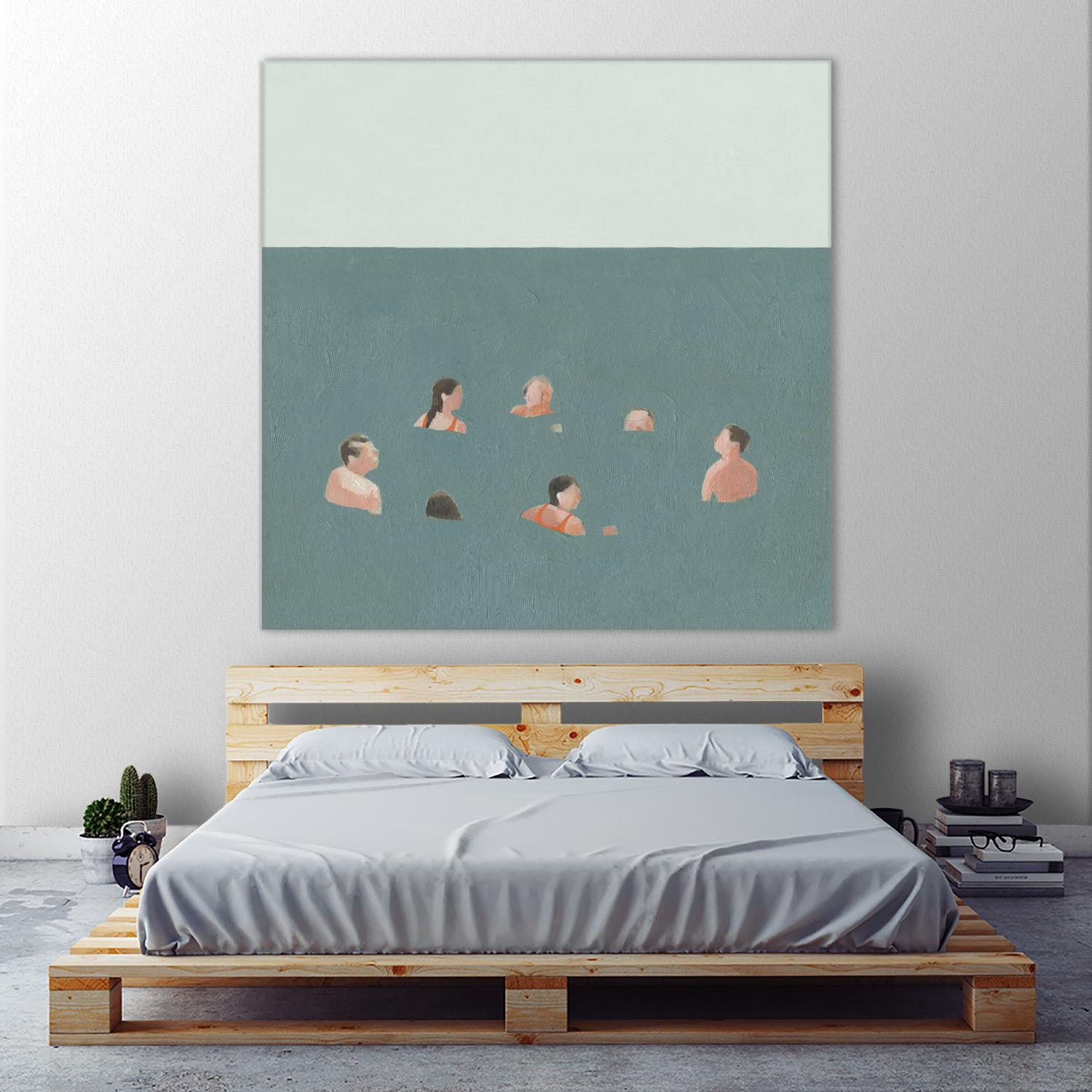 The Swimmers I by Emma Scarvey on GIANT ART - green tropical