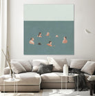 The Swimmers I by Emma Scarvey on GIANT ART - green tropical