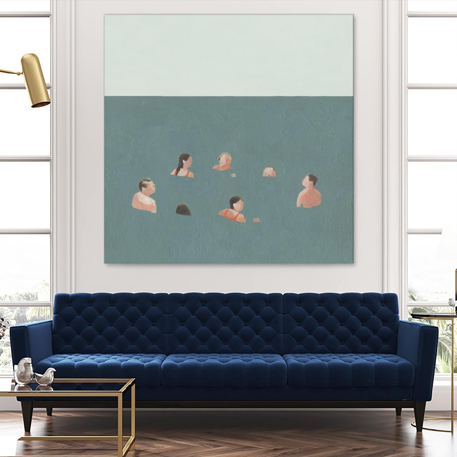 The Swimmers I by Emma Scarvey on GIANT ART - green tropical