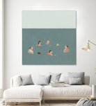 The Swimmers I by Emma Scarvey on GIANT ART - green tropical