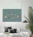 The Swimmers I by Emma Scarvey on GIANT ART - green tropical