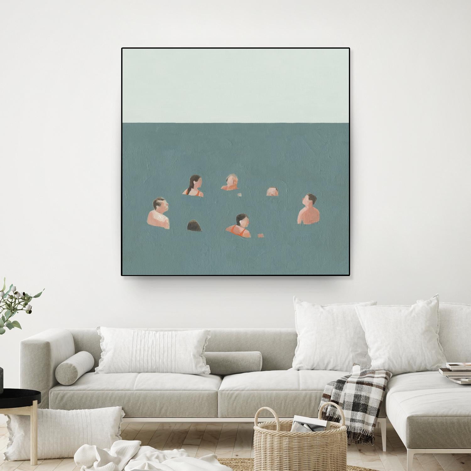 The Swimmers I by Emma Scarvey on GIANT ART - green tropical
