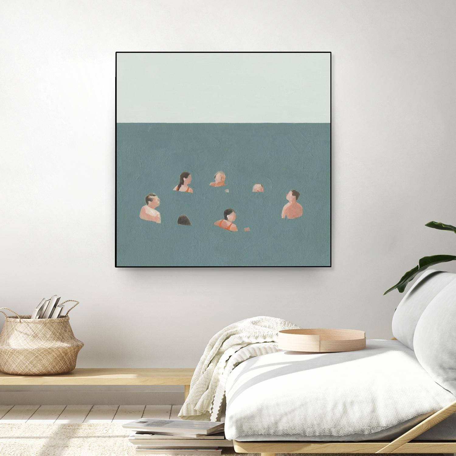 The Swimmers I by Emma Scarvey on GIANT ART - green tropical