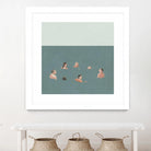 The Swimmers I by Emma Scarvey on GIANT ART - green tropical