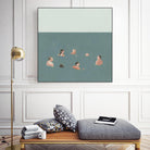 The Swimmers I by Emma Scarvey on GIANT ART - green tropical
