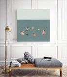 The Swimmers I by Emma Scarvey on GIANT ART - green costal ocean