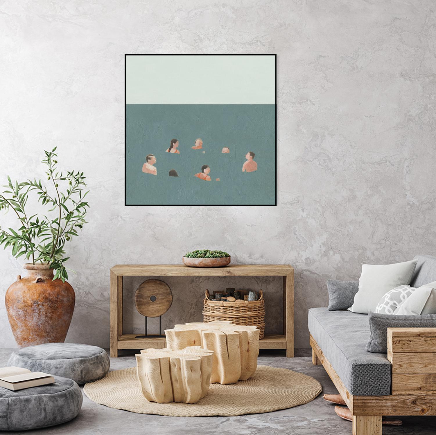 The Swimmers I by Emma Scarvey on GIANT ART - green tropical