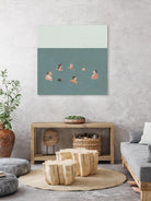 The Swimmers I by Emma Scarvey on GIANT ART - green costal ocean