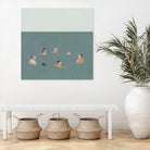 The Swimmers I by Emma Scarvey on GIANT ART - green costal ocean