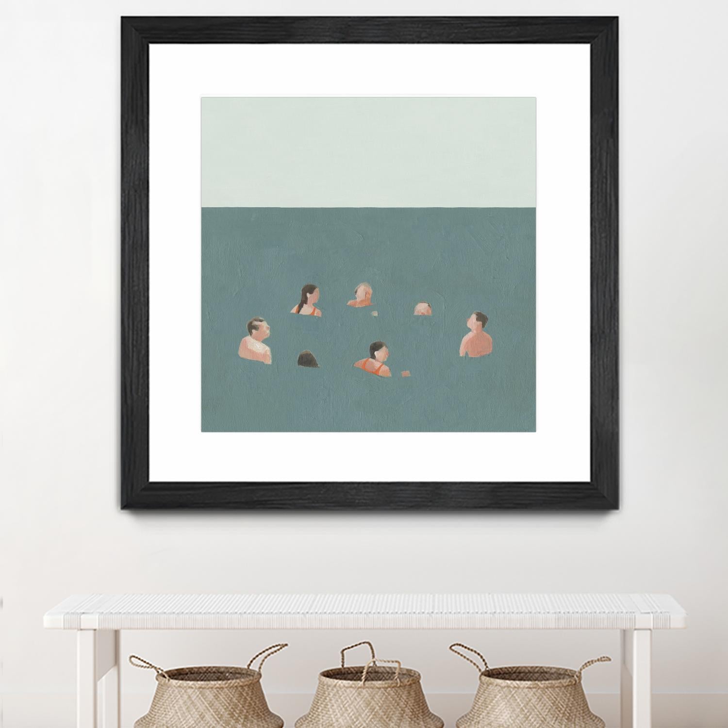 The Swimmers I by Emma Scarvey on GIANT ART - green tropical