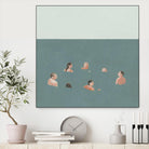 The Swimmers I by Emma Scarvey on GIANT ART - green tropical