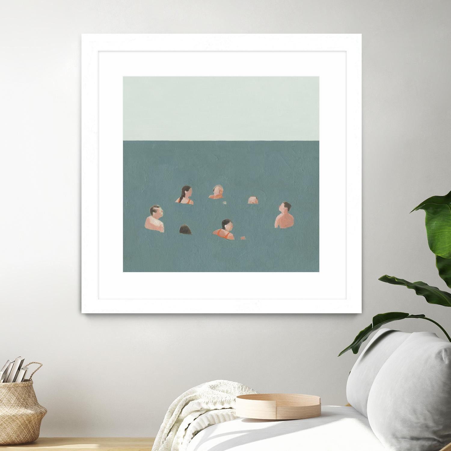 The Swimmers I by Emma Scarvey on GIANT ART - green tropical