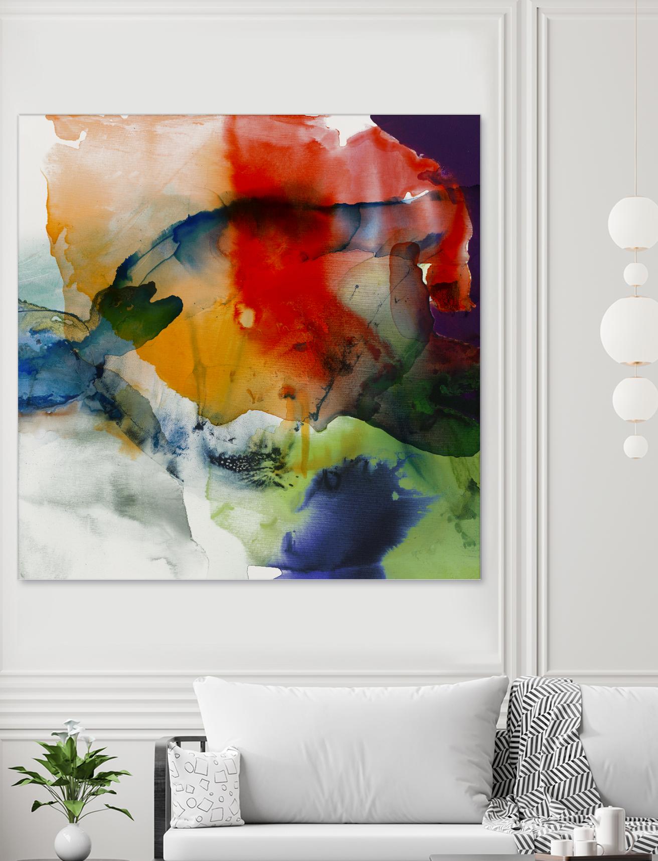 Vibrant Terrain I by Sisa Jasper on GIANT ART - abstract