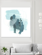 Aqua Stellar I by June Erica Vess on GIANT ART - blue abstract