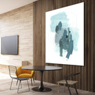 Aqua Stellar I by June Erica Vess on GIANT ART - blue abstract