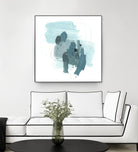 Aqua Stellar I by June Erica Vess on GIANT ART - blue abstract