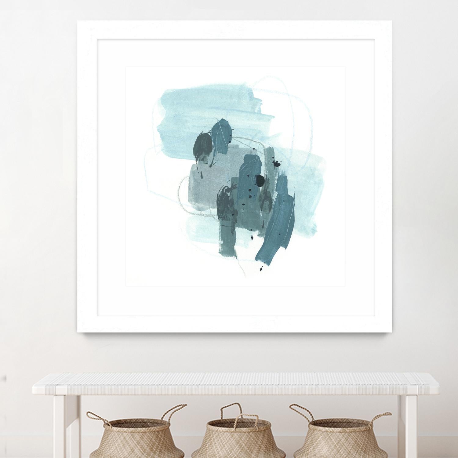 Aqua Stellar I by June Erica Vess on GIANT ART - blue abstract