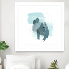 Aqua Stellar I by June Erica Vess on GIANT ART - blue abstract