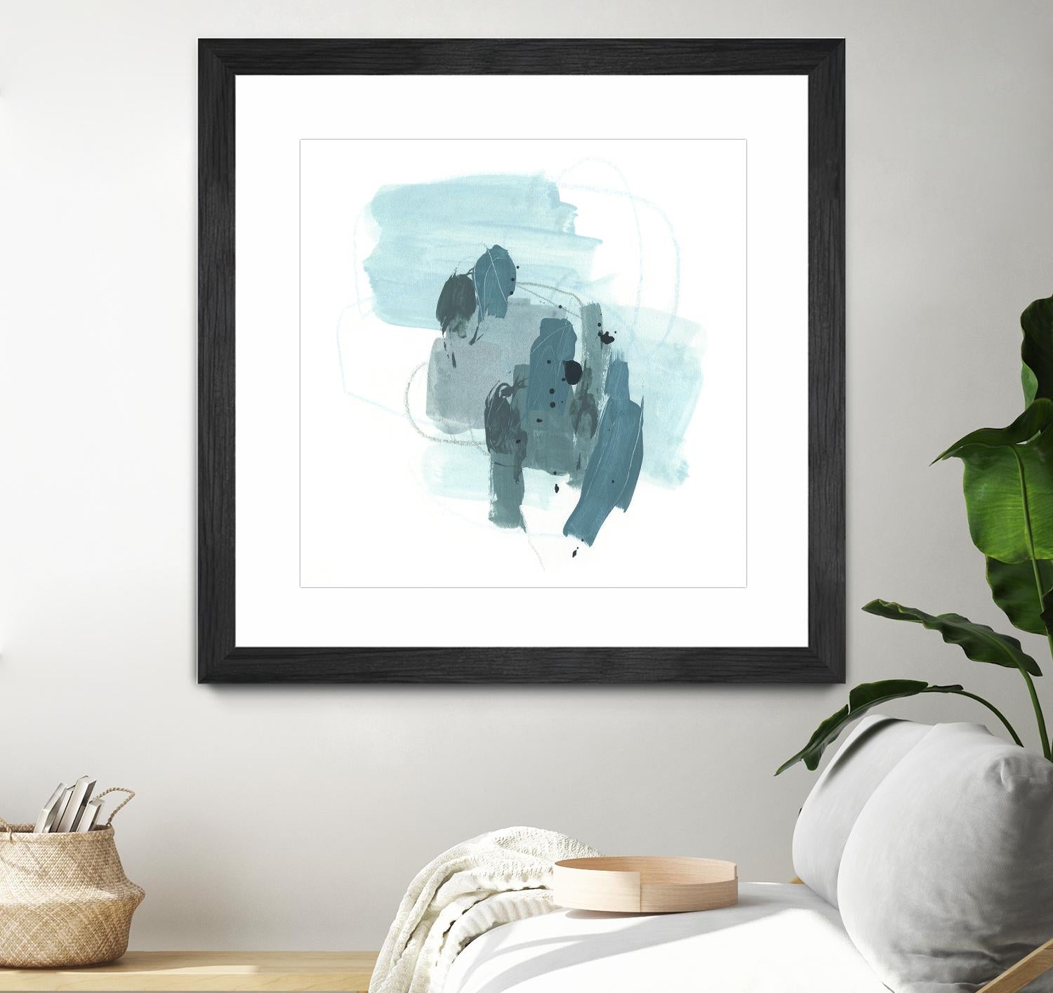 Aqua Stellar I by June Erica Vess on GIANT ART - blue abstract