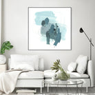 Aqua Stellar I by June Erica Vess on GIANT ART - blue abstract