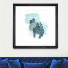 Aqua Stellar I by June Erica Vess on GIANT ART - blue abstract