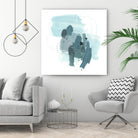 Aqua Stellar I by June Erica Vess on GIANT ART - blue abstract