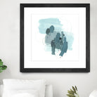 Aqua Stellar I by June Erica Vess on GIANT ART - blue abstract