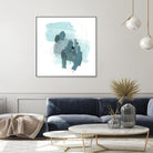 Aqua Stellar I by June Erica Vess on GIANT ART - blue abstract