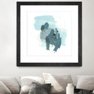 Aqua Stellar I by June Erica Vess on GIANT ART - blue abstract